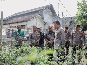 Pekarangan Pangan Bergizi Desa Mojotrisno Didukung Penuh Polres Jombang