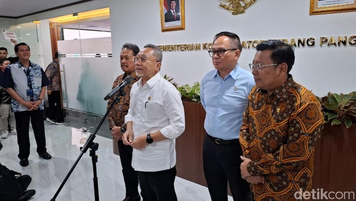 Konferensi pers usai rapat neraca komoditas pangan