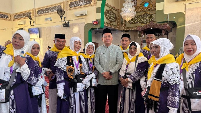 Pelepasan jemaah calon haji asal Takalar. Dokumen Istimewa