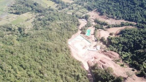 Penampakan tambang emas ilegal di Kecamatan Taliwang, Sumbawa Barat. (Dok. Istimewa)