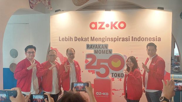 Perayaan Pembukaan Toko AZKO ke-250 di Txoko, Jakarta, Jumat (16/5/2025).