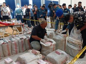 1,9 Ton Kokain dan Sabu yang Diamankan di Kepri Bernilai Rp 7 T