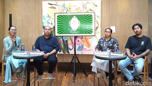 Press conference Ubud Food Festival (UFF) 2025 di Sanur, Denpasar, Bali pada Jumat (16/5/2025). (Ni Made Lastri Karsiani Putri-detikBali)