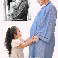 Sama seperti anak pertamanya, Siti mengungkapkan jika nama putri keduanya juga akan diawali dengan huruf X. Sayangnya Siti belum mengumumkan nama lengkap putri keduanya itu. Foto: Instagram/@sitibadriahh