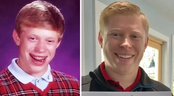 Kyle Craven sangat terkenal di internet sebagai wajah di balik meme Bad Luck Brian. Meme ini menggunakan foto yearbook sekolah menengahnya yang menampilkan wajah canggung dengan kawat gigi. Meme Bad Luck Brian biasanya terdiri dari gambar tersebut dengan teks di bagian atas yang menjelaskan situasi yang awalnya tampak menjanjikan atau normal, diikuti teks di bagian bawah yang menggambarkan hasil yang sangat sial, sering kali ironis atau tidak beruntung. Foto: X.com