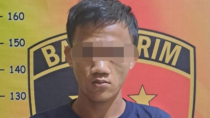 Tampang pelaku pencurian di PALI saat ditangkap polisi.