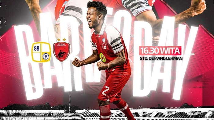 Barito Putera Vs PSM Makassar di Stadion Demang Lehman dalam laga Liga 1 2024/2025.