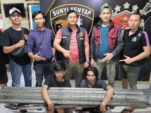2 Remaja Pengangguran di Prabumulih Ditangkap Usai Curi 15 Keping Seng