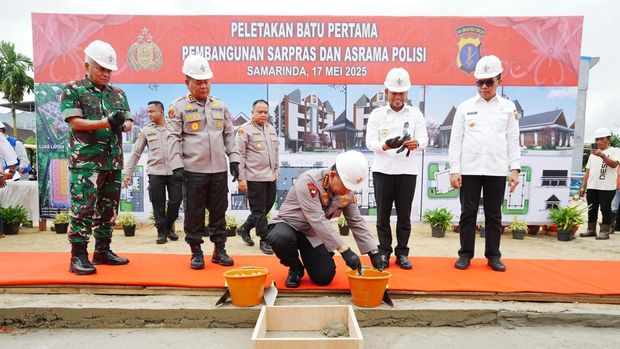 Kapolri Jenderal Listyo Sigit Groundbreaking Asrama Polresta Samarinda