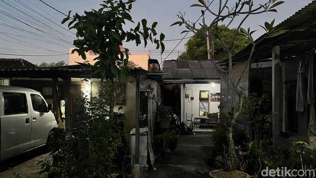 Suasana kos-kosan dan rumah kontrakan milik Wahidah di Jalan Sedap Malam, Denpasar.