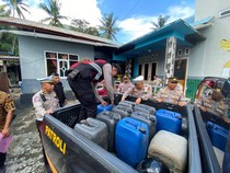 Operasi Pekat, Polres Manggarai Timur Sita Ratusan Liter Miras