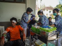 RS Santa Elisabeth dan Pusbankes 118 Latihan Tanggap Gempa di Bantul