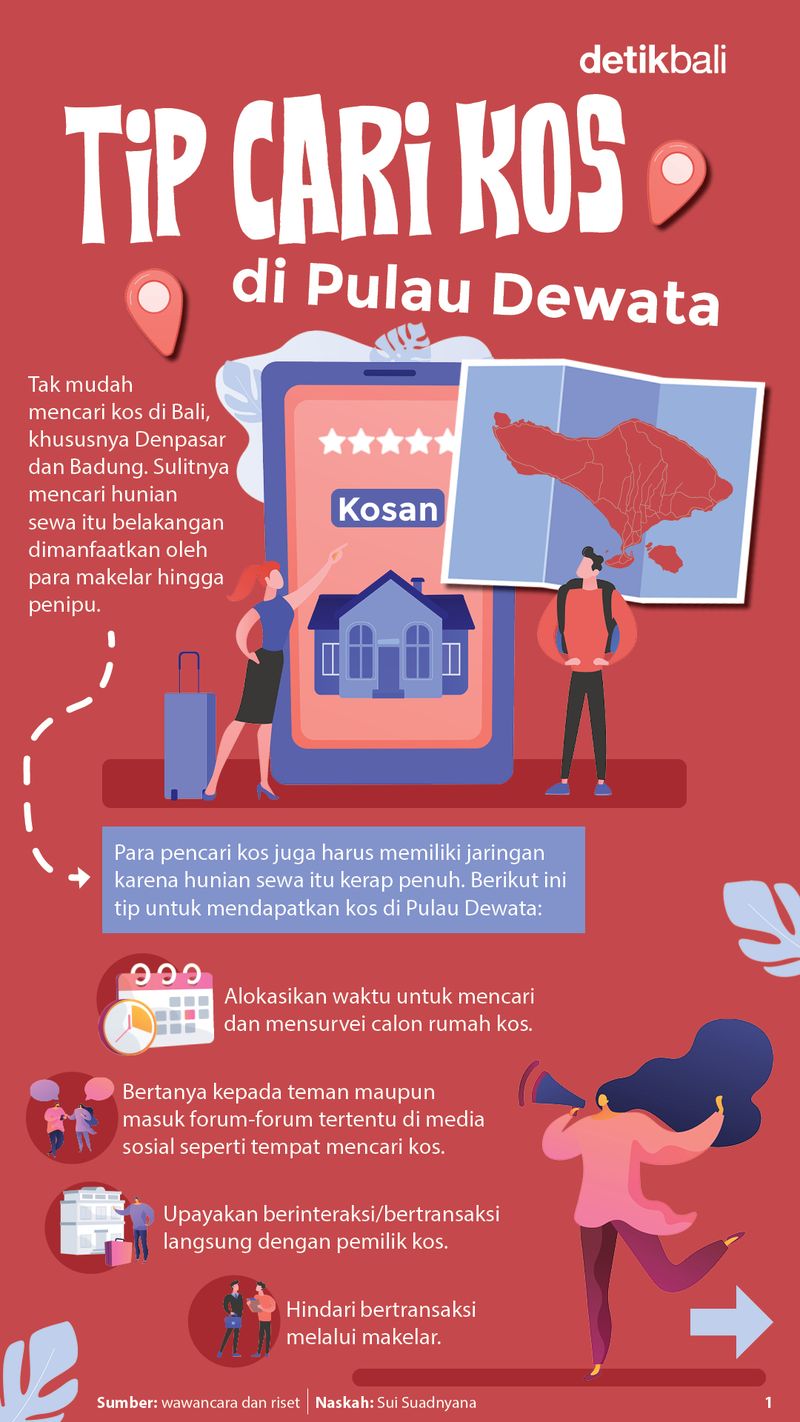 Tip cari kos di Bali.