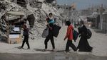 Warga Gaza Mengungsi Usai Serangan di Jabalia dan Beit Lahiya