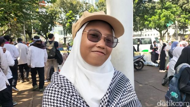 Aksi bela Palestina di Jakarta. (Maulani/detikcom)