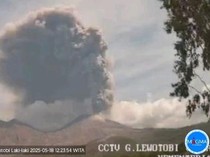 Gunung Lewotobi Laki-laki Meletus, Semburkan Abu Tebal Setinggi 3 Km