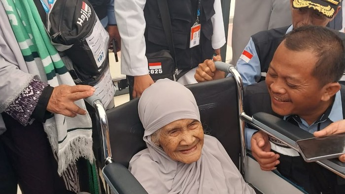 Jemaah haji Indonesia yang tertua, Sumbuk berusia 109 tahun. (dok. Media Center Haji)