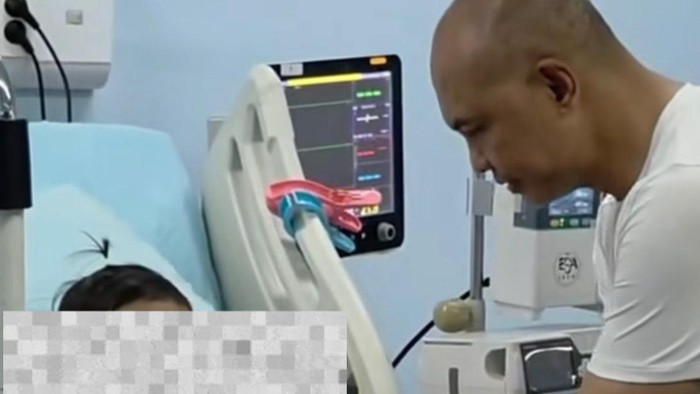 Kapolda Babel menjenguk bocah kelainan darah di Pangkalpinang.