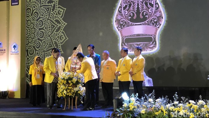 Pembukaan Musda XI Partai Golkar DIY, di Hotel Royal Ambarukmo, Sleman, Minggu (18/5/2025) siang.