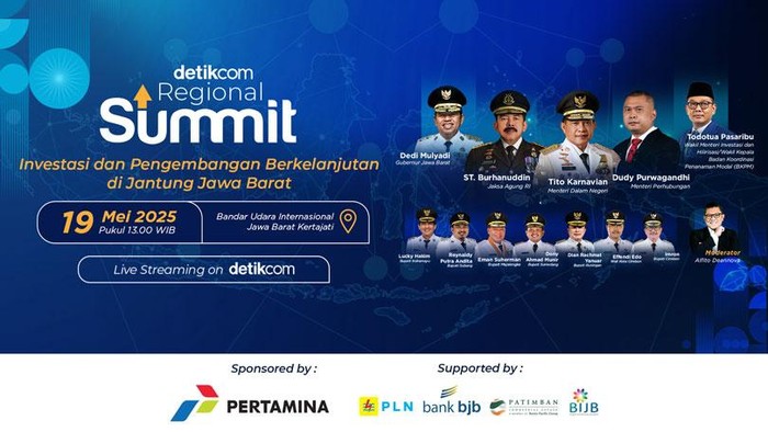 Poster detikcom Regional Summit di Kawasan Rebana, Jawa Barat