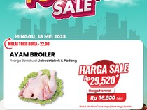 Belanja Ayam Broiler di Transmart Full Day Sale Pasti Lebih Murah, Cus!