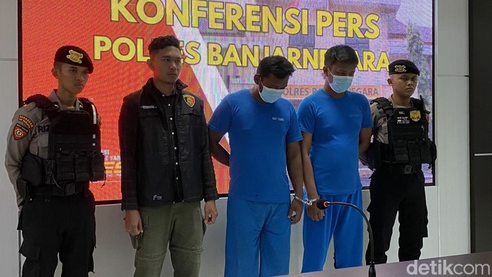2 jukir ditetapkan tersangka penganiayaan oleh Satreskrim Polres Banjarnegara, Senin (19/5/2025).