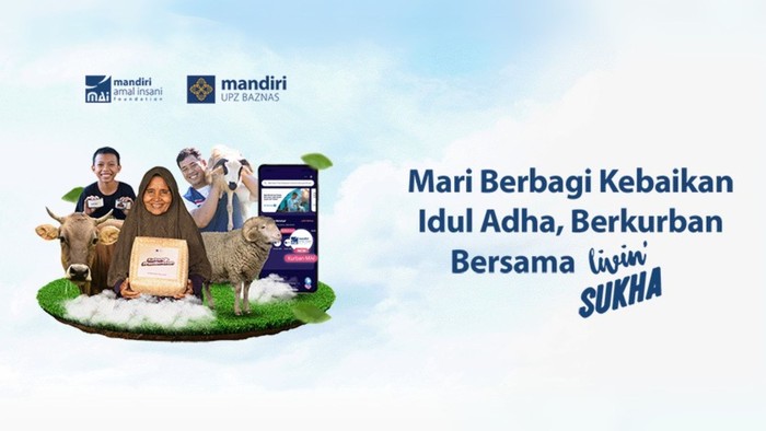 Berkurban bisa dilakukan secara digital, langsung dari ponsel lewat Kurban MAI di aplikasi Livin’ Sukha