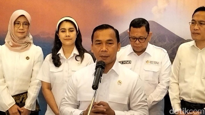 enteri Kependudukan dan Pembangunan Keluarga (Mendukbangga/BKKBN) Wihaji. (Maulani/detikcom)