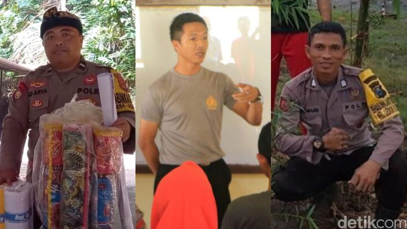 Aipda I Gede Arya Suantara, Kompol Tatang Yulianto, Aipda Rahmad Muhajirin.