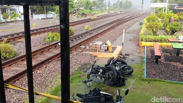 Pelintasan di Kelurahan Mangge, Kecamatan Barat, Magetan lokasi kecelakaan KA Malioboro Ekspres tabrak 7 motor