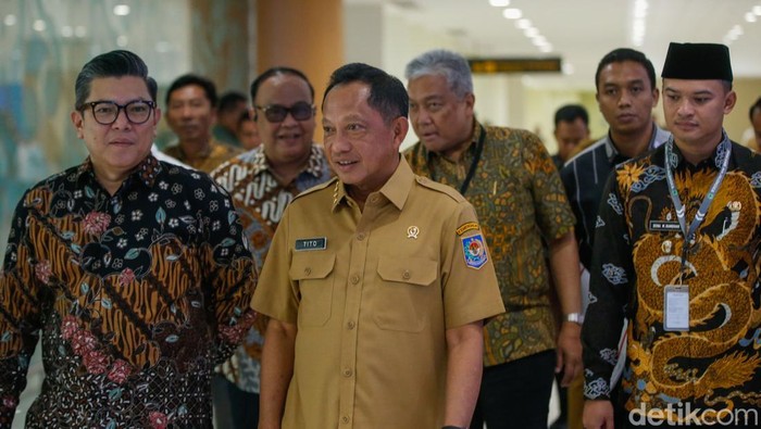 Menteri Dalam Negeri Tito Karnavian di detikcom Regional Summit 2025, Senin (19/5/2025), di Bandara Internasional Jawa Barat (BIJB) atau Bandara Kertajati, Majalengka.