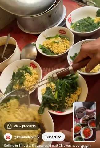 mie instan dari mie ayam yang unik di Tegal, Jawa Tengah