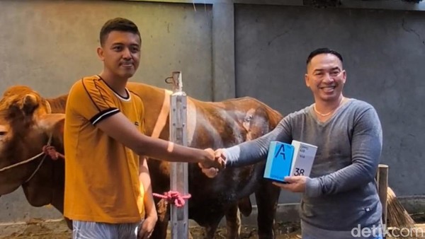 Asyik Beli Sapi Kurban Dapat Hadiah Handphone di Pasuruan
