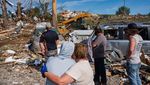 Permukiman Kayu di Kentucky AS Luluh Lantak Diterjang Tornado