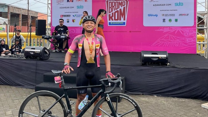 Bripka Doni Arta ajang bergengsi Signature Main Sepeda Antangin Bromo KOM 2025