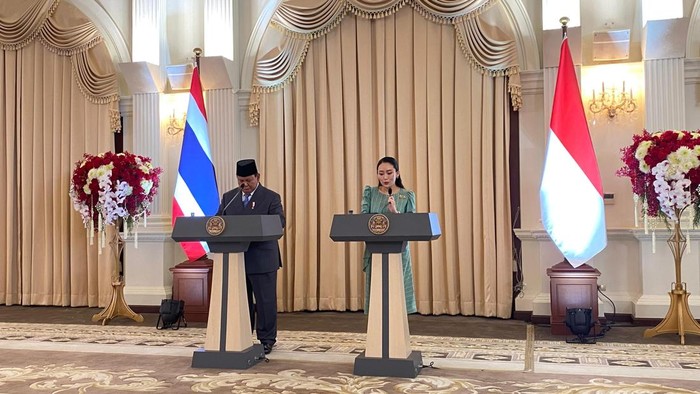 Presiden Prabowo Subianto dan Perdana Menteri (PM) Thailand Paetongtarn Shinawatra bertemu di Government House, Bangkok, Thailand. (Dok istimewa).
