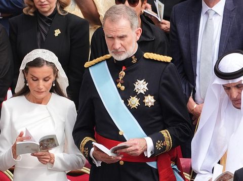 Ratu Letizia di pelantikan Paus Leo, Vatikan, Italia, 19 Mei 2025