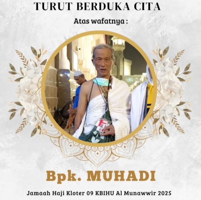 Ucapan meninggal dunia jemaah haji asal Blitar