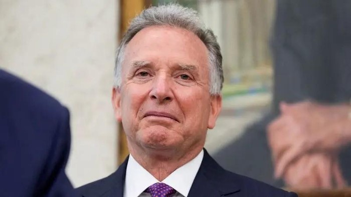 US Special Envoy Steve Witkoff looks on during his swearing-in ceremony in the Oval Office at the White House in Washington, DC, U.S., May 6, 2025. (Reuters)
