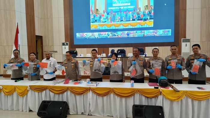 121 preman di Lampung ditangkap dalam Operasi Pekat Krakatau 2025.