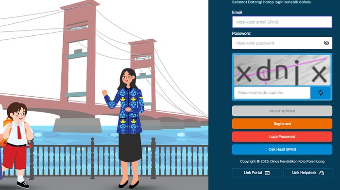 Cara Buat Akun SPMB Palembang 2025