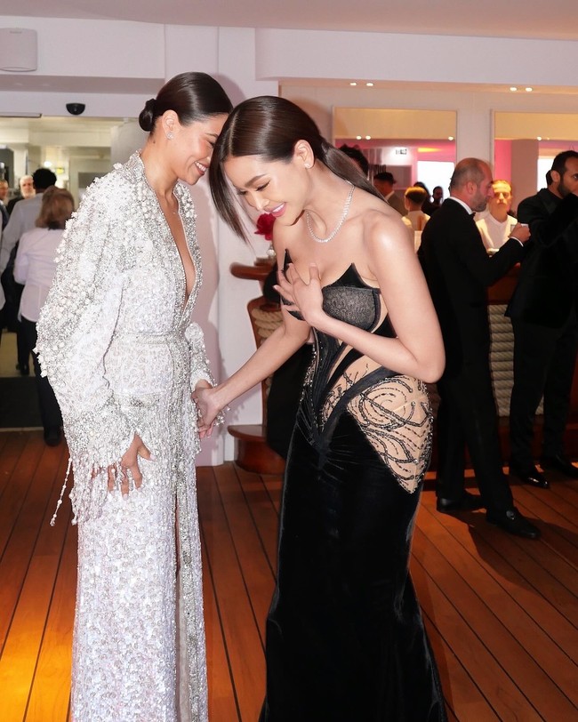 Dinilai sebagai aktris pendatang baru yang dinantikan sayangnya kehadiran Engfa dalam karpet merah Festival Cannes menuai pro dan kontra. Foto: Instagram @fa_engfa8