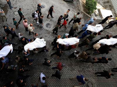 Gaza Berduka, Jenazah Korban Serangan Udara Dimakamkan