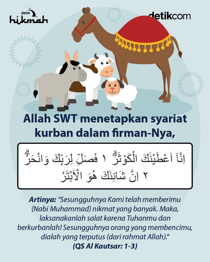 Infografis dalil tentang kurban