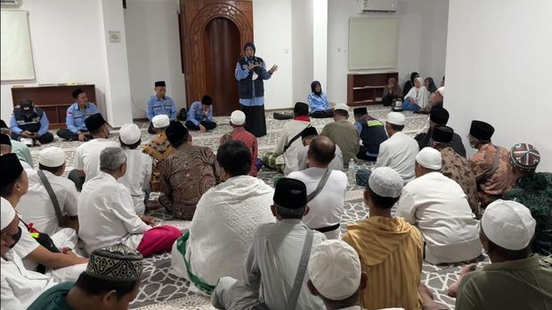 Kegiatan bimbingan ibadah jemaah haji RI di Makkah (dok. Media Center Haji)
