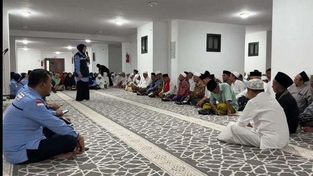 Kegiatan bimbingan ibadah jemaah haji RI di Makkah (dok. Media Center Haji)