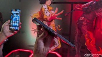 Dual gaming shoulder trigger juga tersedia di Nubia Neo 3 GT untuk memberikan pengalaman gaming yang lebih presisi. Foto: Virgina Maulita Putri/detikINET