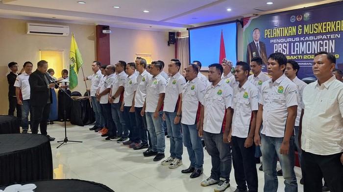 Pelantikan penguru PBSI Lamongan 2025-2029