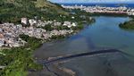 Penampakan Laguna di Rio de Janeiro Brasil Tercemar Air Hitam