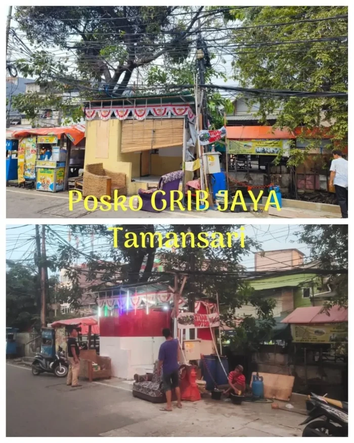 Posko sejumlah ormas di Tamansari, Jakarta Barat (Jakbar) diubah menjadi pos pantau tawuran hingga pencurian kendaraan bermotor. (dok Polres Jakbar)
